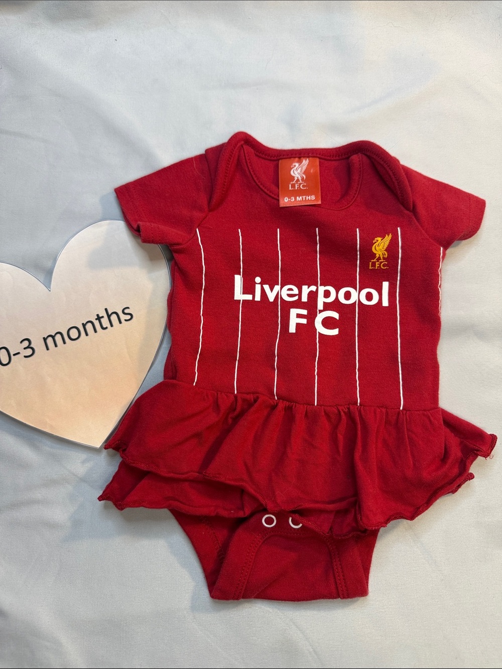 Liverpool Red Baby One-Piece Dress